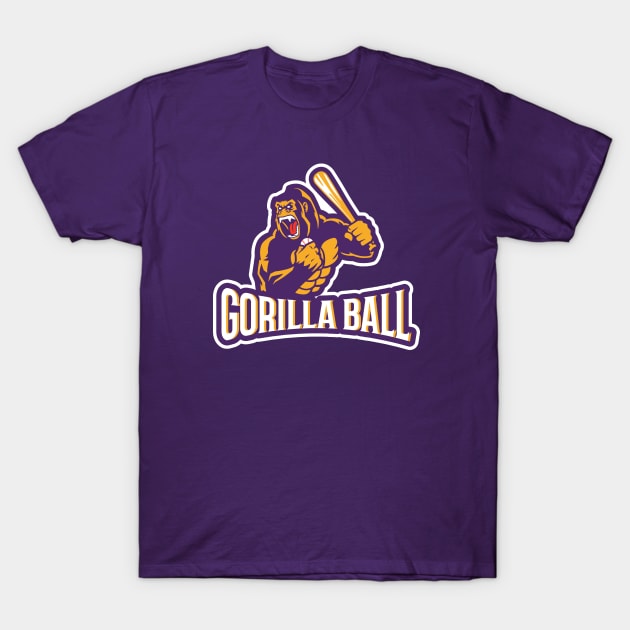 Gorilla Ball | Vintage Baseball in Baton Rouge T-Shirt by SLAG_Creative